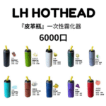 LH HOTHEAD皮革瓶電子煙可充電6000口一次性:圖片 2